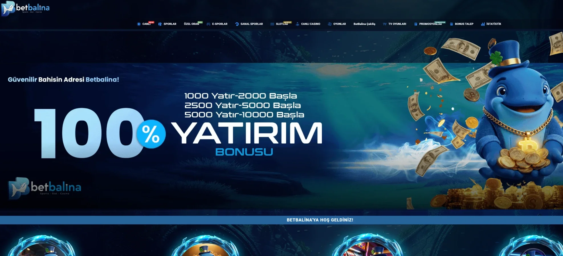 Betbalina ekran görüntüsü