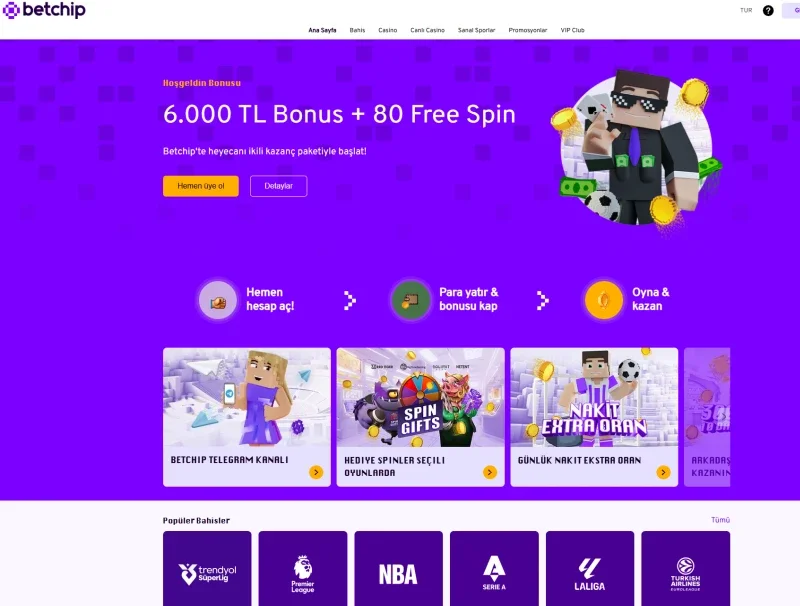 Betchip ekran görüntüsü