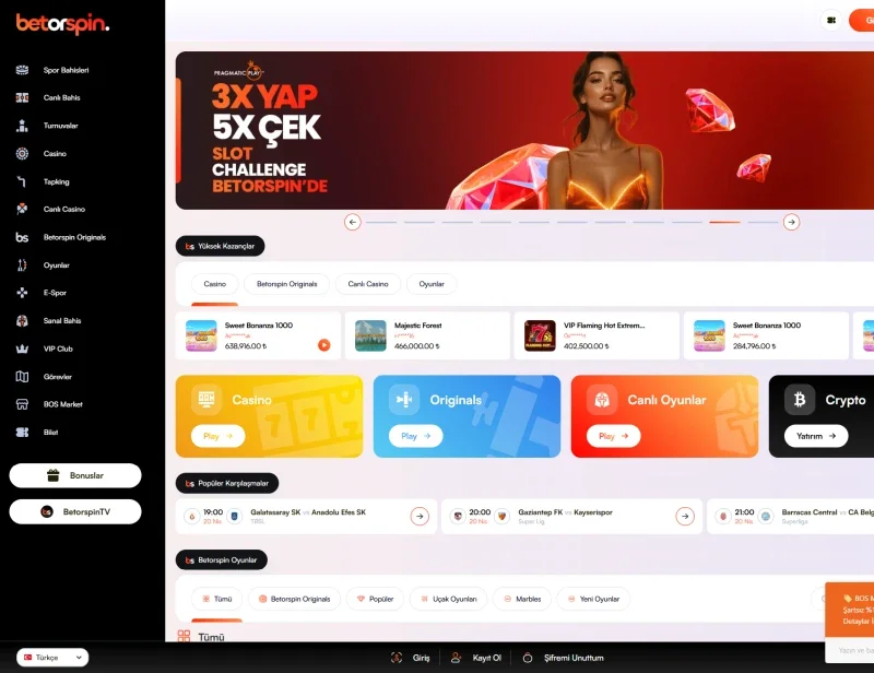 Betorspin ekran görüntüsü
