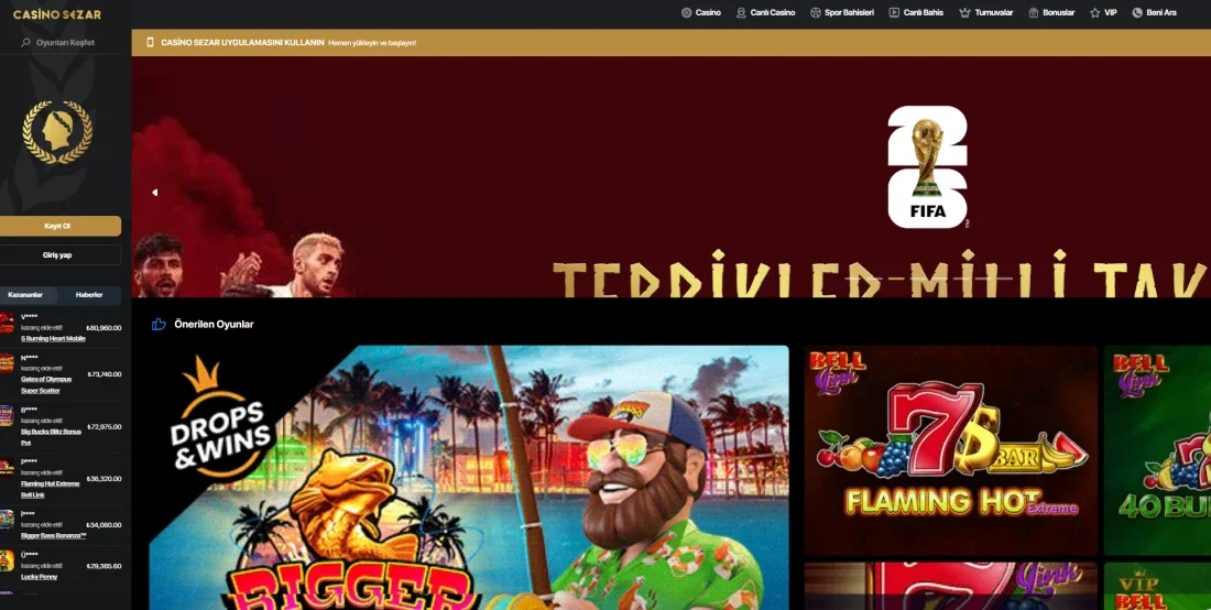 Casino Sezar ekran görüntüsü