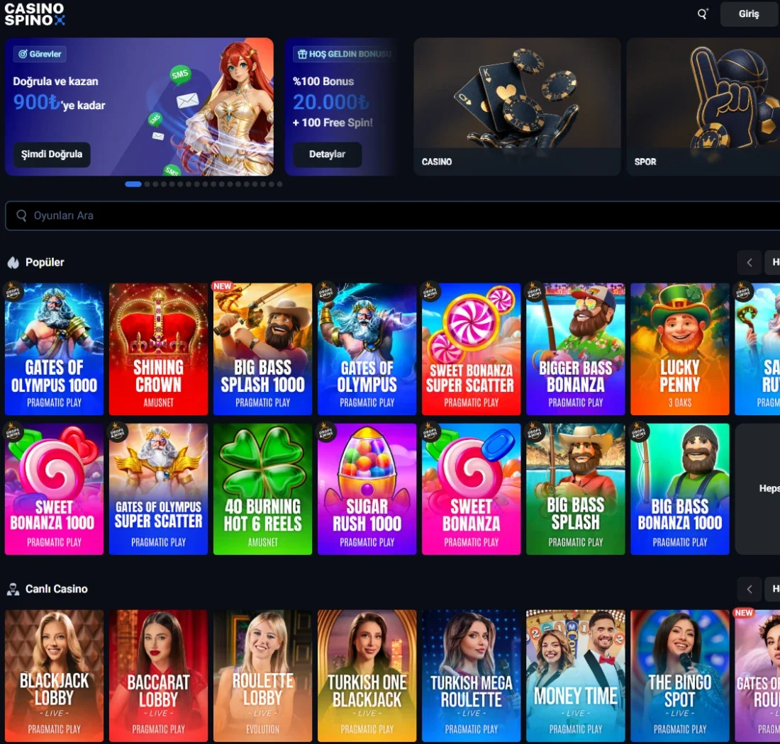 Casino Spino ekran görüntüsü