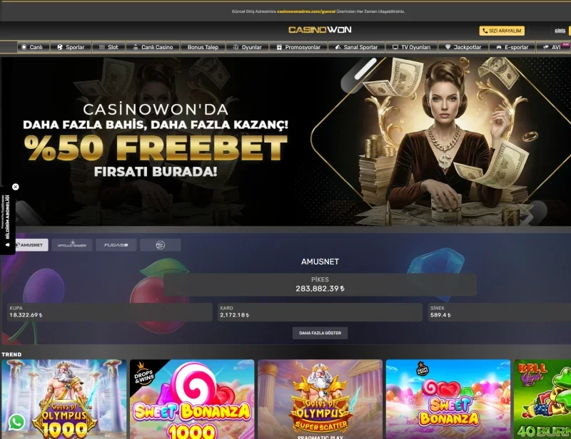 Casinowon ekran görüntüsü
