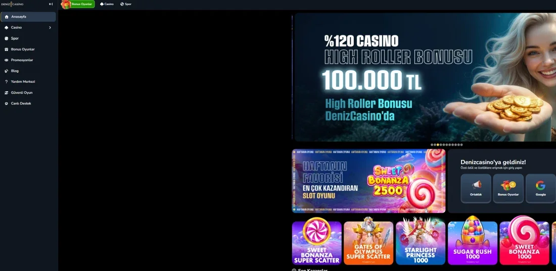 Deniz Casino ekran görüntüsü