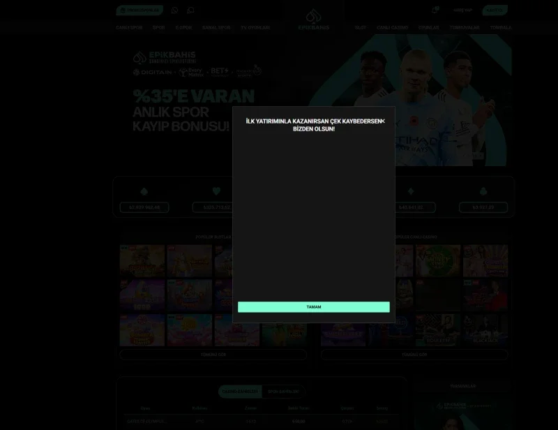 Epikbahis ekran görüntüsü