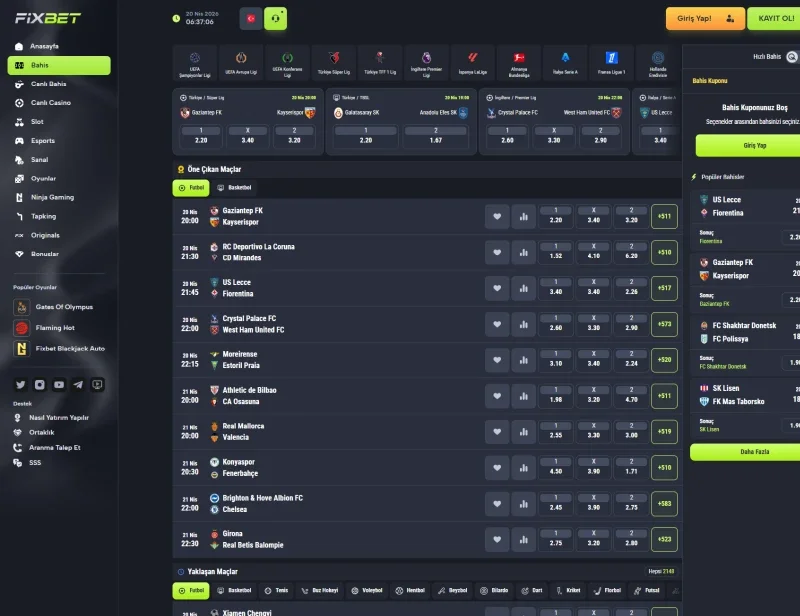 Fixbet ekran görüntüsü