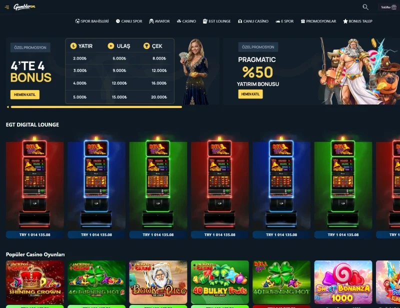 Gambleron ekran görüntüsü