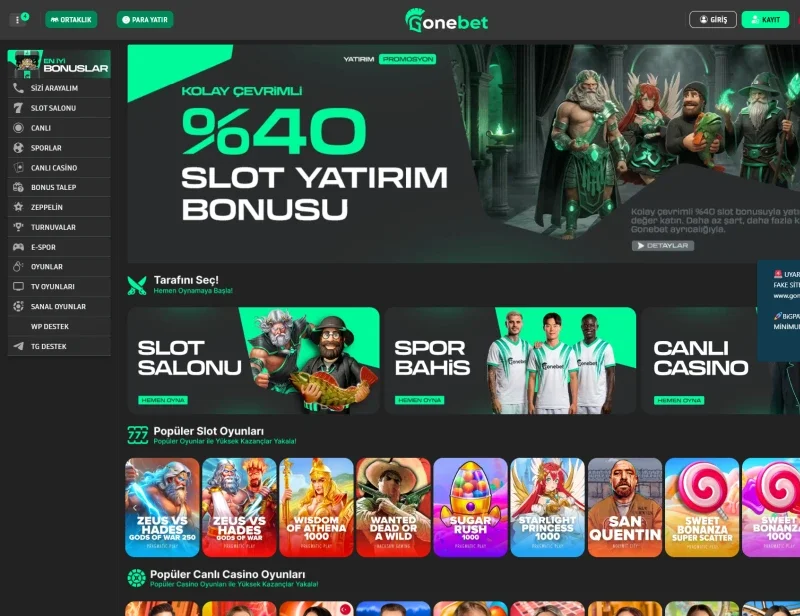 Gonebet ekran görüntüsü