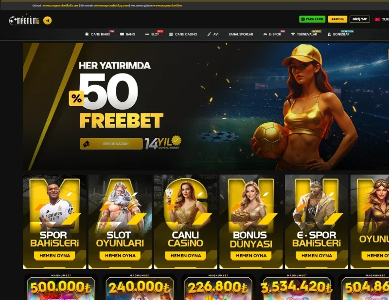 Magnumbet ekran görüntüsü