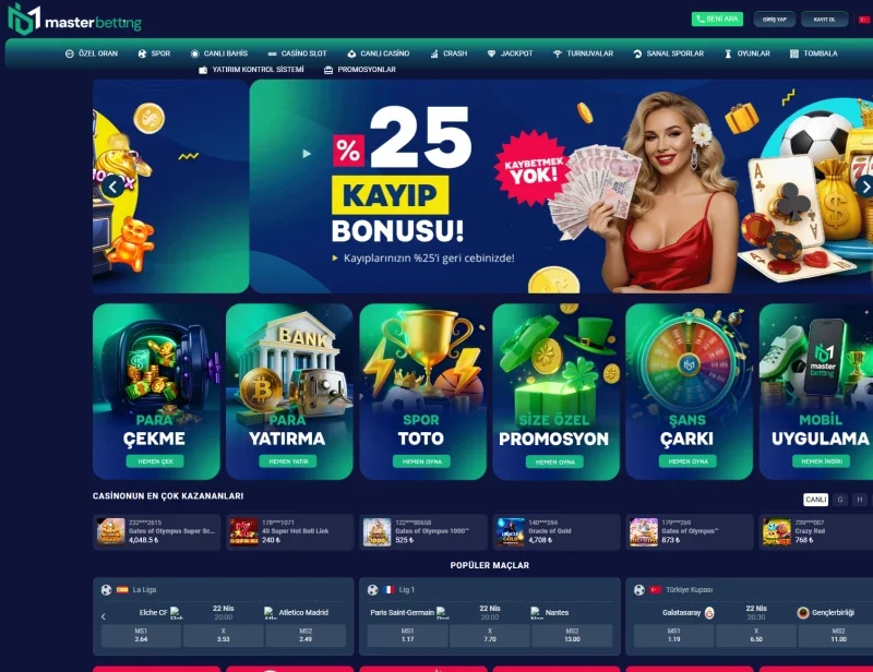 Masterbetting ekran görüntüsü