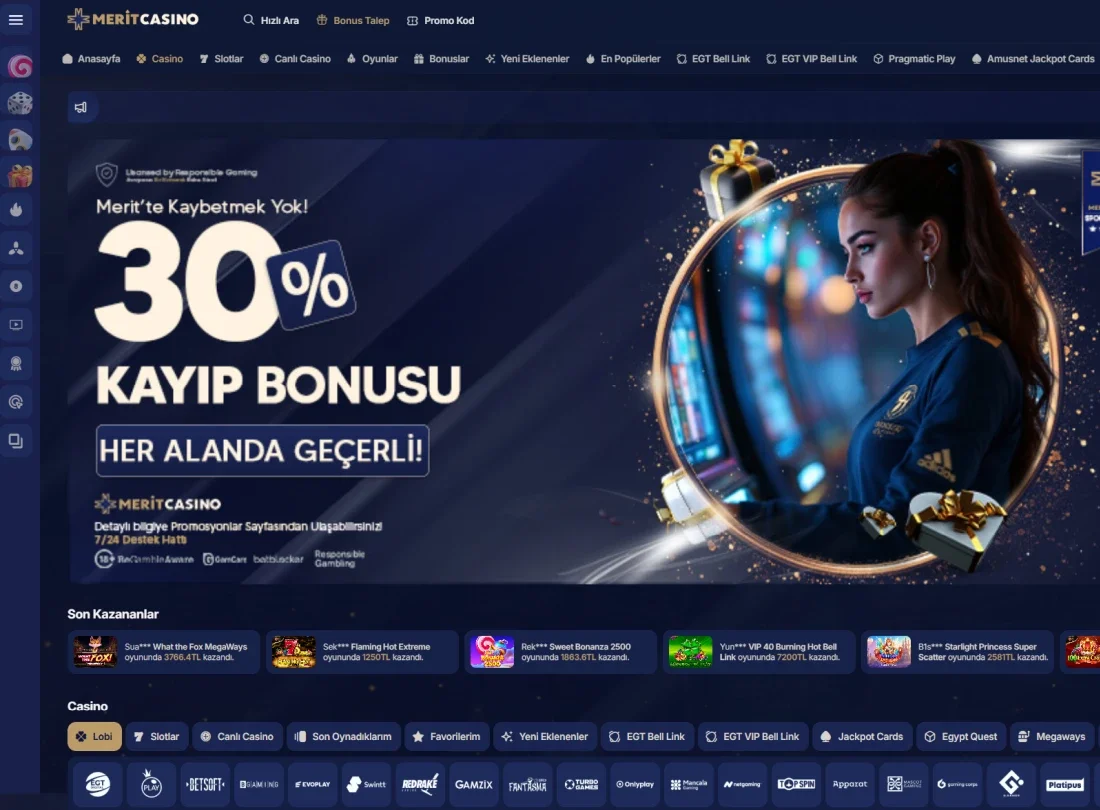 Merit Casino ekran görüntüsü