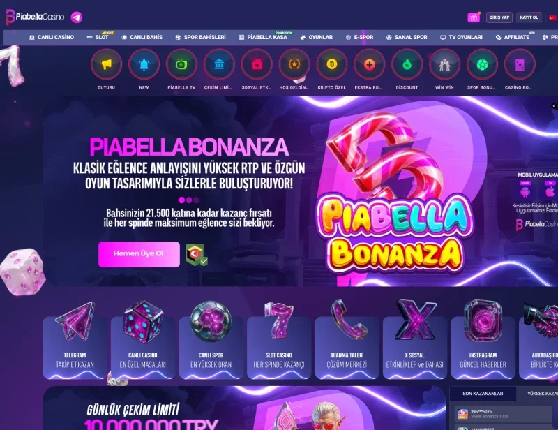 Piabella Casino ekran görüntüsü