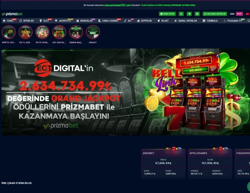 Prizmabet ekran görüntüsü