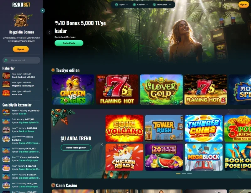 Rokubet ekran görüntüsü