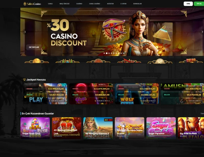 Sahra Casino ekran görüntüsü