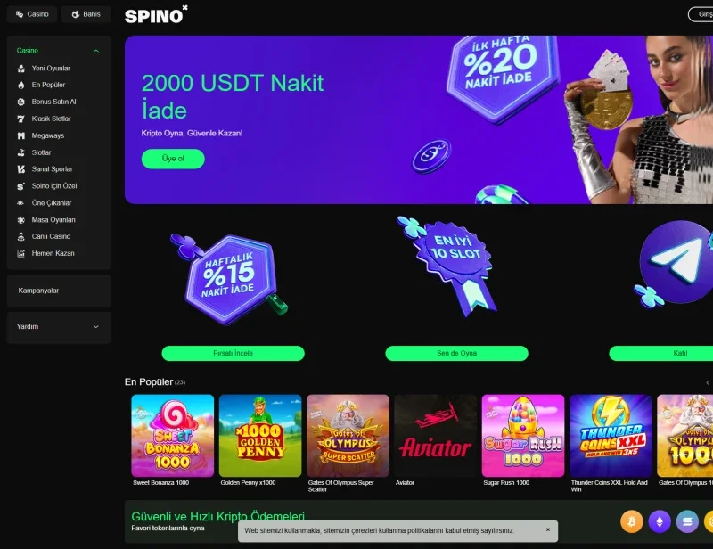 Spino ekran görüntüsü