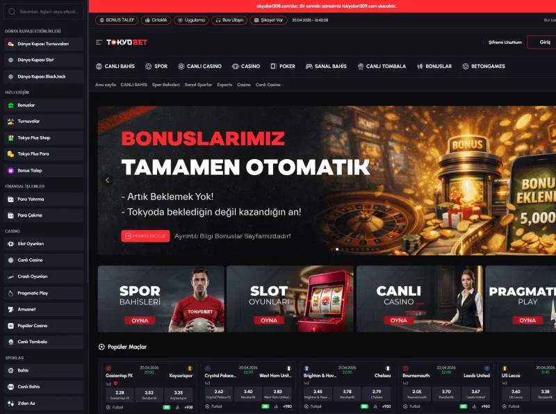 Tokyobet ekran görüntüsü