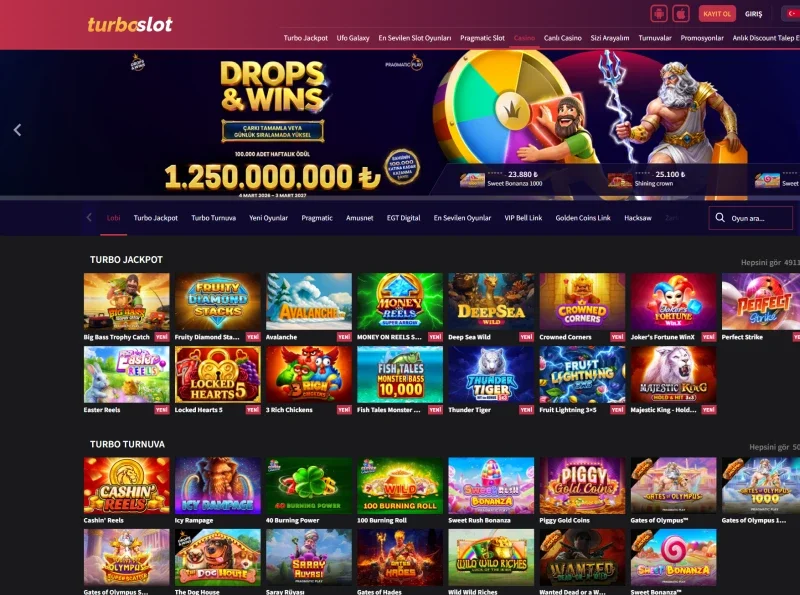 Turboslot ekran görüntüsü
