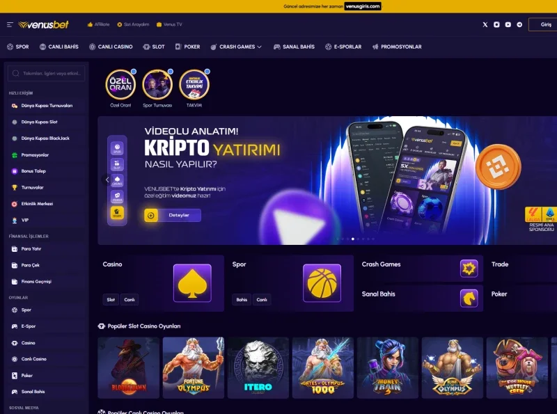 Venüsbet ekran görüntüsü