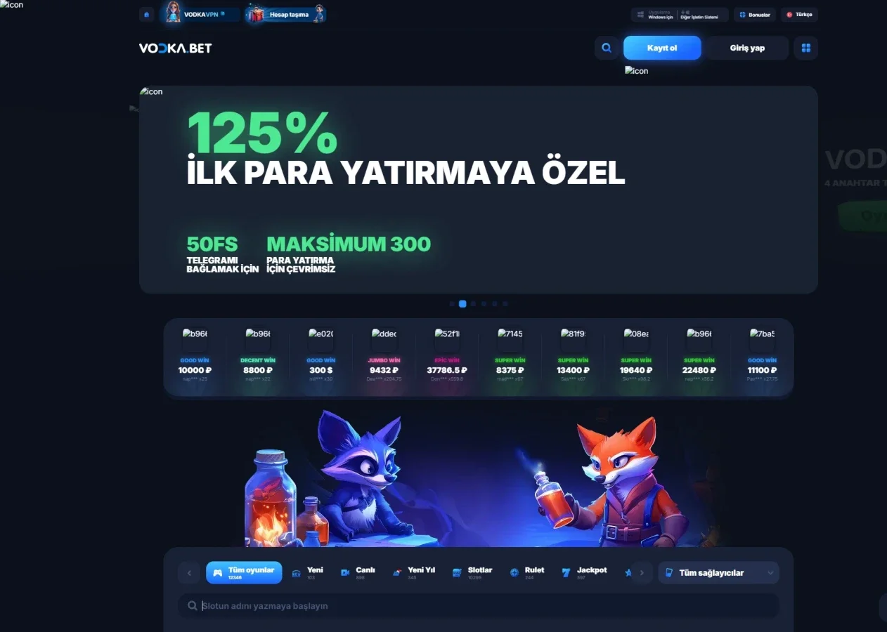 Vodkabet ekran görüntüsü