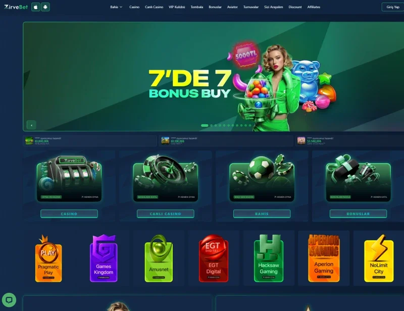 Zirvebet ekran görüntüsü
